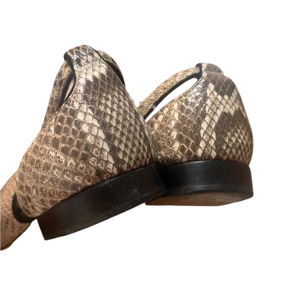 Alexandre Birman Brown Snakeskin Patterned Pointe… - image 7